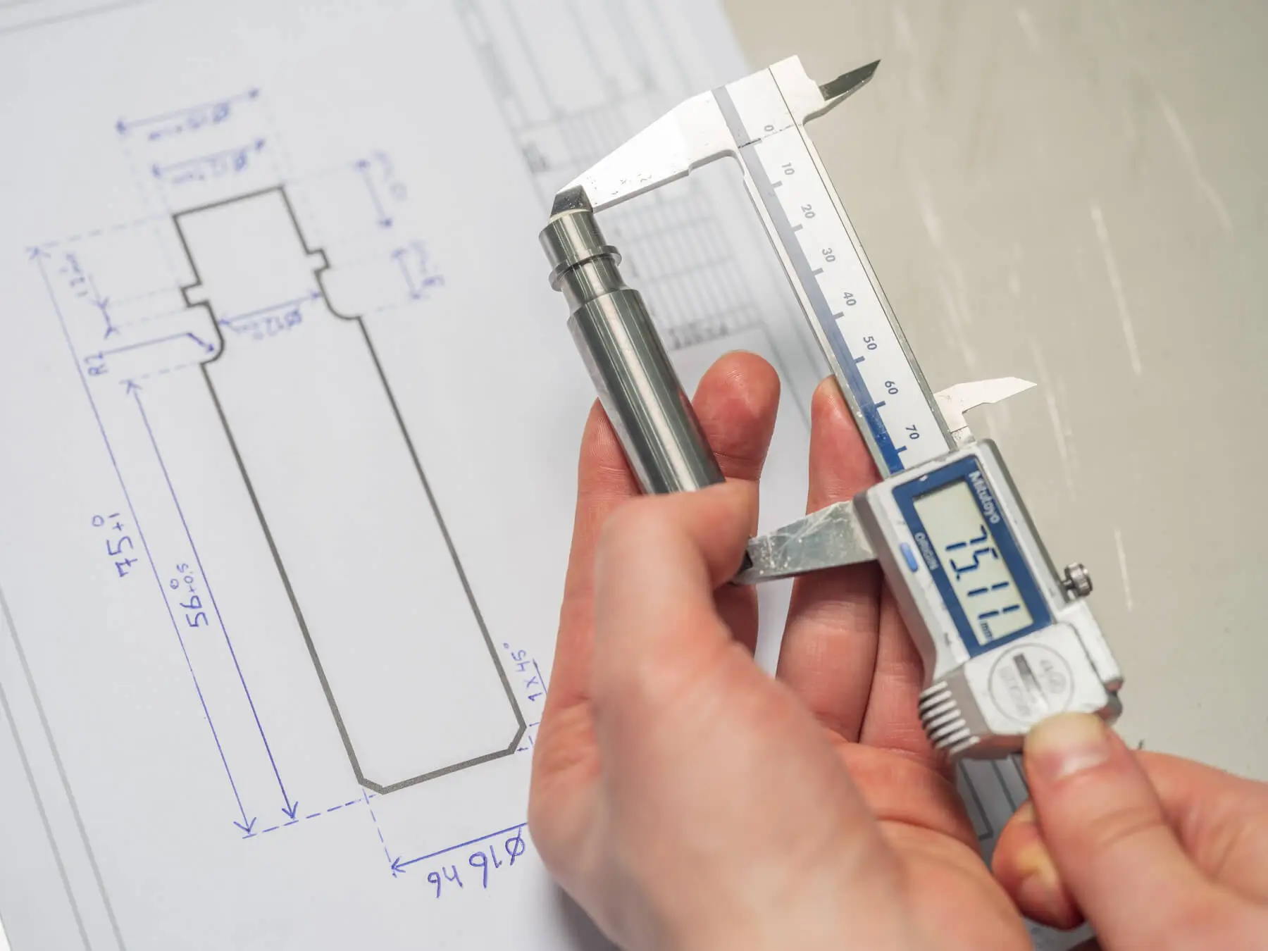 Middels CNC slijpservice rondslijpen naar tekening