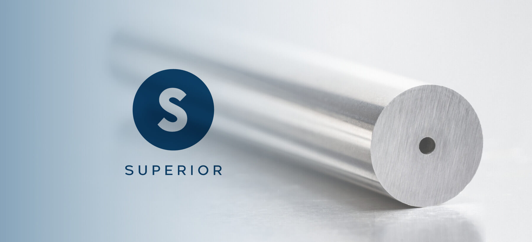 Een hardmetalen staaf met 1 centraal koelkanaal uit de Superior lijn