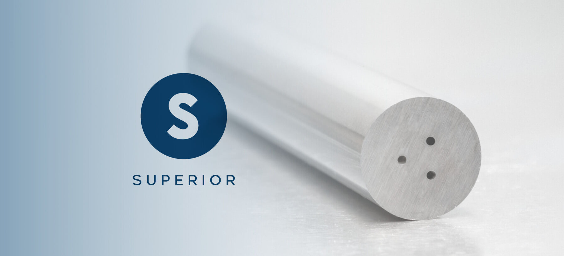 Una Superior barra di metallo duro con 3 fori di raffreddamento