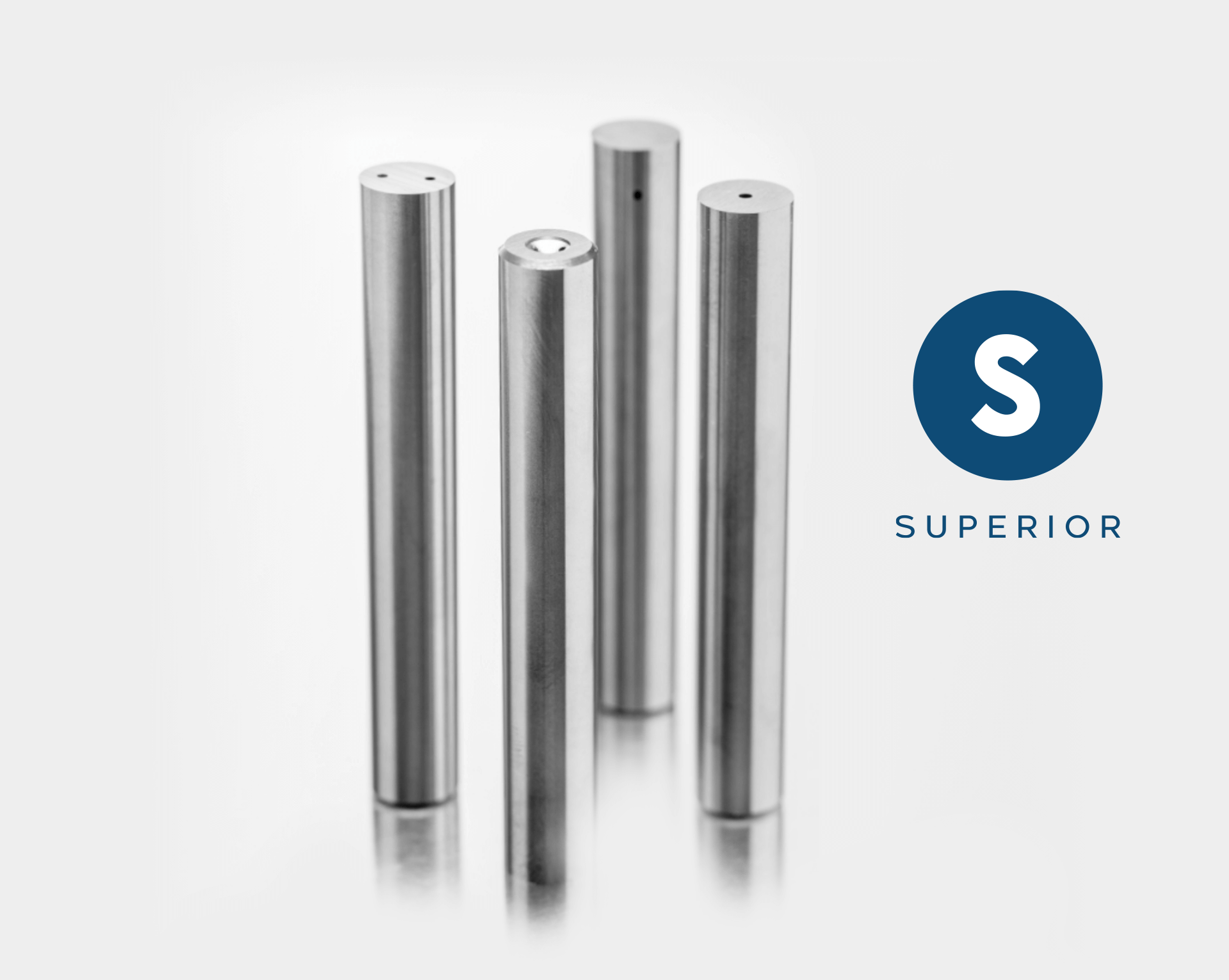 Meerdere Superior hardmetalen staven met verschillende soorten koelkanalen